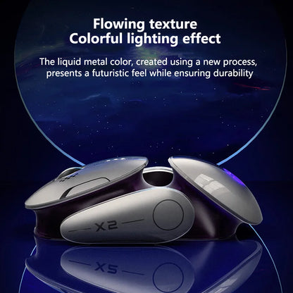 AM5 - Silent Bluetooth Mouse Metal Base Rechargeable