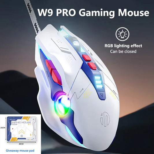 AM4 - Gaming Mouse RGB Lighting Effect Mute Mouse