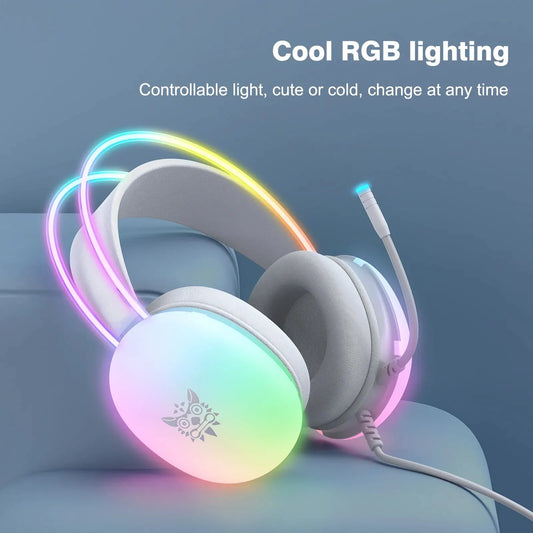 AH5 - Headset Full RGB PC Gaming Headphones