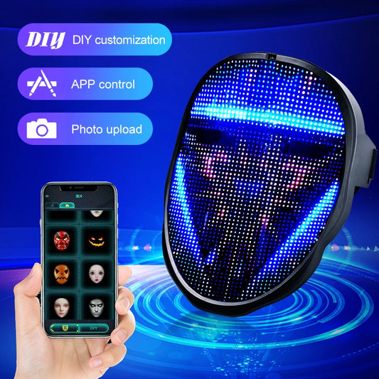 AB2 - LED Glow Mask With Gesture Sensing RGB