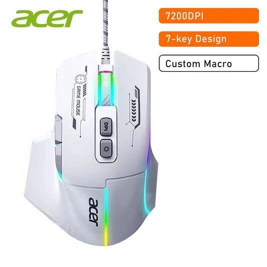 AM1 - Acer Gaming Mouse Omw950 Rgb Luminous 7200Dpi